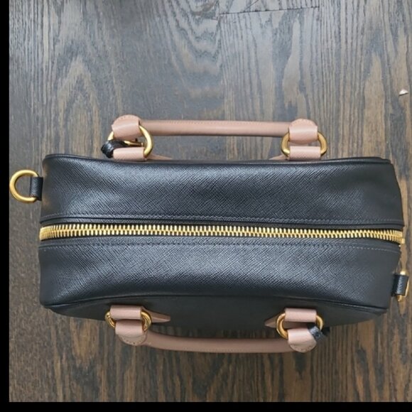 PRADA Saffiano Lux Square Satchel and Crossbody Bag - Picture 9 of 10